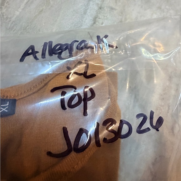 Allegra K Mustard Yellow Varsity Stripe Top XL - Picture 8 of 8